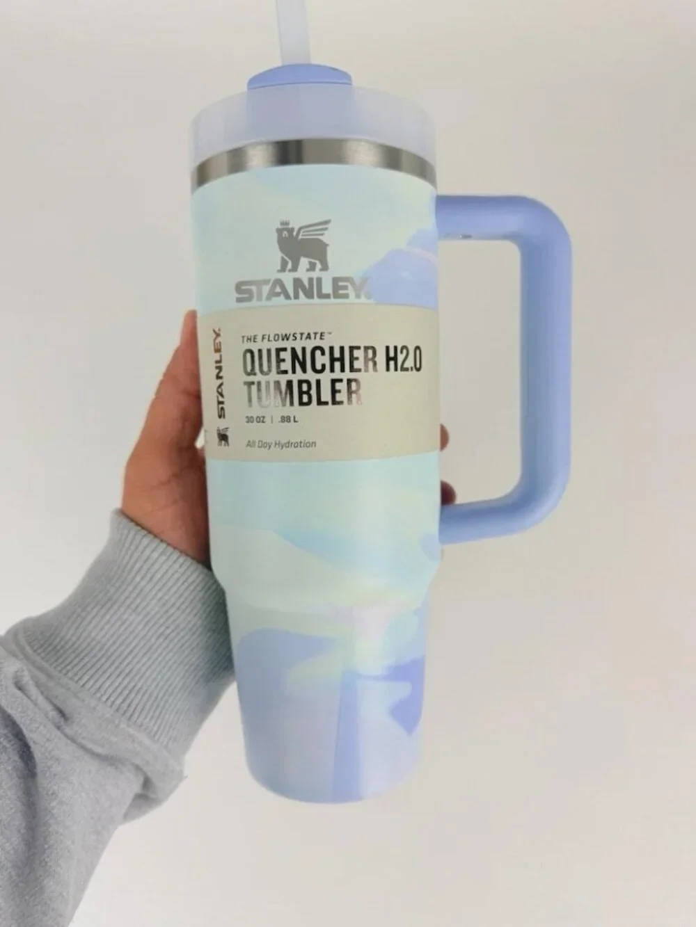 Stanley Quencher 40oz Tumbler Cool Serene Brushstrokes, New in Box - Picture 1 of 8